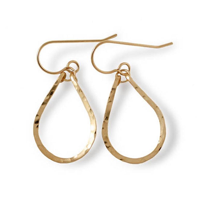 14k Yellow Gold Teardrop Earrings – Hadaya One of a Kind Jewelry
